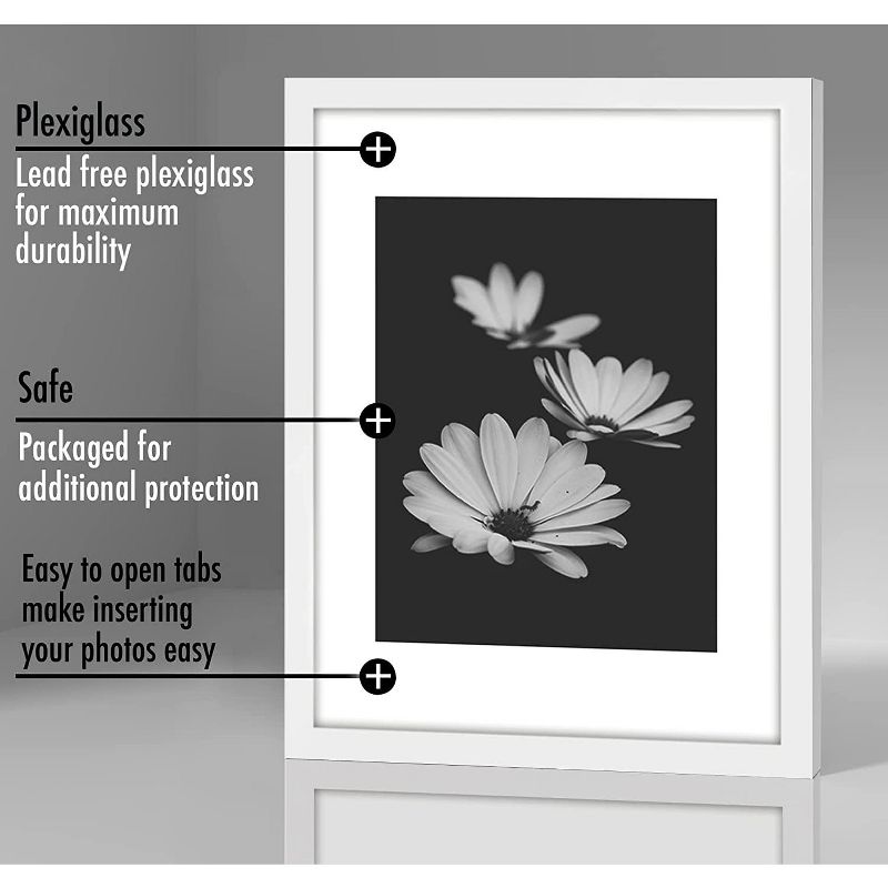 Americanflat Picture Frame with plexiglass - Hanging Hardware For Horizontal and Vertical Display, 3 of 5