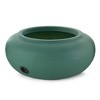 The HC Companies 21 Inch Diameter Lightweight Garden Hose Storage Pot for 75 to 100 Ft Hoses, Pairs w/ Terrazzo Series Pots, Green (2 Pack) - 2 of 4