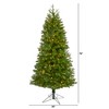 Nearly Natural 6.5-ft Vancouver Spruce Artificial Christmas Tree with 250 Warm White Lights and 803 Bendable Branches - 2 of 4