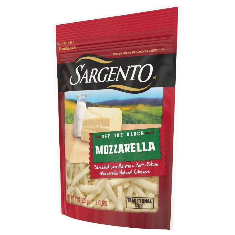 Sargento Natural Mozzarella Shredded Cheese - 8oz, 6 of 10