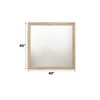 FONTOI Mirror Furniture Arch Top Floor Mirror Modern Curved Frame Design Adds Elegant Depth and Warmth for Bedroom Living Room, Natural, 1"*40"*40" - 4 of 4