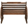 Patio Bench 44" Solid Firwood - 2 of 4