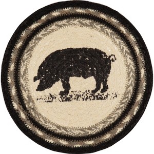 Sawyer Mill Charcoal Pig Jute Trivet 8 - 1 of 4