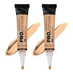 LA Girl HD PRO Conceal Concealer (CREAMY BEIGE GC973) L.A. Smooth & Bendable Formula | Crease Resistant | Full Natural Coverage (PACK OF 2) - 1 of 4