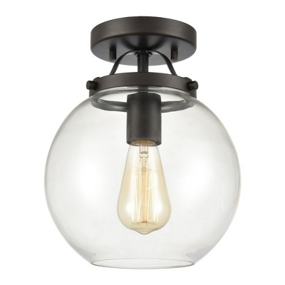 Elk Home Bernice 1 - Light Semi-Flush Mount in  Oil Rubbed Bronze