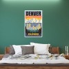 Denver Travel Poster by Jim Zahniser Unframed Wall Canvas - iCanvas - 3 of 4