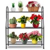 NewHome "3-Tier Plant Stand Shelf Flower Pot Holder Display Rack, 88LBS Capacity Utility Storage Organizer"Grey - 3 of 4