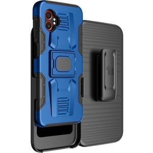 Nakedcellphone Combo for Samsung Galaxy XCover 7 Pro - Rugged Phone Case with Stand and Belt Clip Holster Holder - 1 of 4