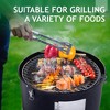 Winado Vertical Steel Charcoal Smoker Double Layer Round BBQ Grill for Outdoor Cooking - 4 of 4