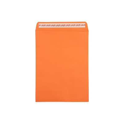 JAM Paper Self Seal Catalog Envelope 9" x 12" Orange 100/Pack (185747509D)