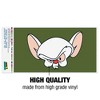 Pinky and the Brain The Brain Head Automotive Bumper Sticker - 3 of 4