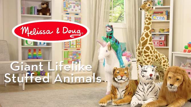Melissa & Doug Giant Giraffe - Lifelike Stuffed Animal, 2 of 16, play video