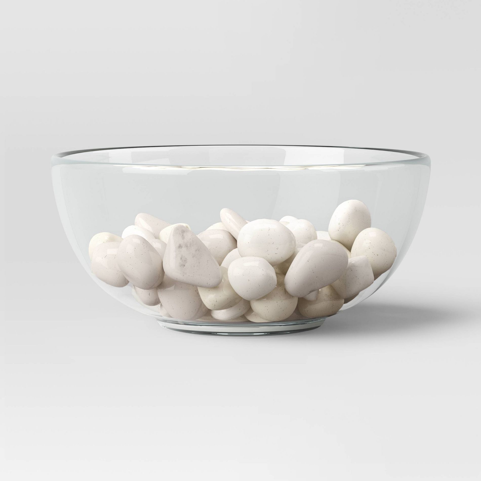 River Stone Decorative Filler White - Threshold™: Polished Accent Pebbles for Home Decor, 4.8 lbs