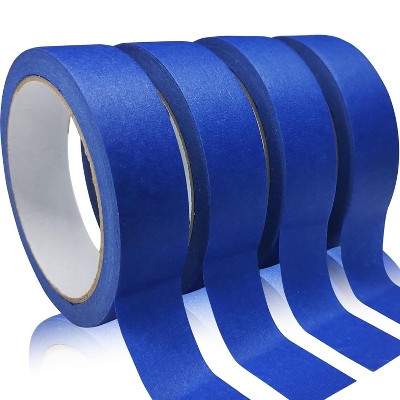 4 Rolls Premium Painters Tape, Blue Tape 65.62 feet/Roll, Masking Tape, Paint Tape for Multi-Purpose, Painting, Painter's