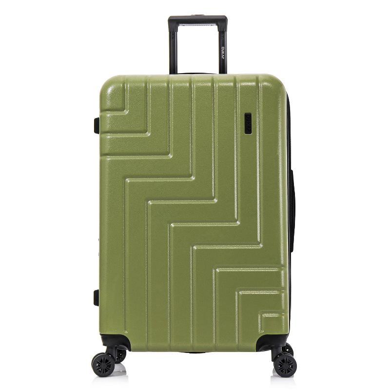 DUKAP Zahav Lightweight Hardside Large Checked Spinner Suitcase - Green, 3 of 19