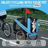 SEVOBAL Pet Strollers Large Folding Bike Trailer for Dogs All-Terrain Pet Carrier for Cycling Jogging Camping, Black, 49.21"*26.77"*36.22" - 4 of 4