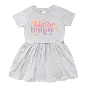 The Juniper Shop Sister Bunny Infant Dress - 1 of 3