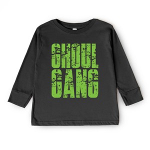 Ghoul Gang Block Distressed - Youth Long Sleeve Graphic T-Shirt - 1 of 4