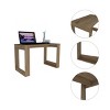 INFURNIC Writing Desk Modern Desk Compact Design with Sturdy Legs and Spacious Top for Office Workspace, Beige, 23.6"*47.2"*23.6" - 2 of 4