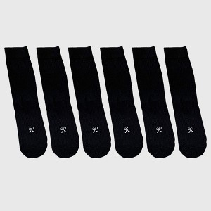 Alilang Women's Ribbed Ankle Socks with Bow Embroidery 6Pk - 1 of 4