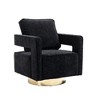 CAVINAS Modern Swivel Accent Chair,360° Rotating Armchair with Oversized Cushion for Bedroom,Living Room,Office - 2 of 4