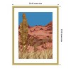 Amanti Art Cactus desert by Anis Illustration Wood Framed Wall Art Print - 3 of 4