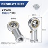 Unique Bargains Self-Lubricating Thread Steel Joint Jam Nuts Rod End Bearing - 3 of 4