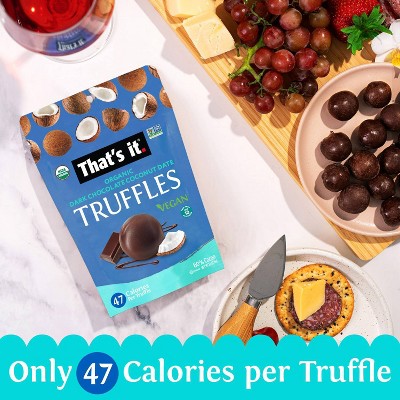 That's it. Organic Dark Chocolate Coconut Truffles - 3.4oz