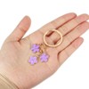 Unique Bargains Cute Flower Women Gifts Pendant Keychain for Purse Decor - 3 of 4