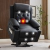 Power Lift Recliner Chair for Elderly, Oversized Massage Recliner with Vibration & Lumbar Heating, PU Leather Electric Lift Chair - 3 of 4
