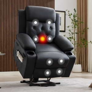 Power Lift Recliner Chair for Elderly with Vibration Massage and Lumbar Heating, - 1 of 4
