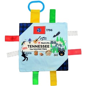 Baby Jack The Learning Lovey Tennessee State Tag Crinkle Square Toy That Teaches Facts 8" x 8" - 1 of 4