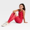 Girls' Crossover Ruffle Waistband Leggings - All In Motion™ - 3 of 3
