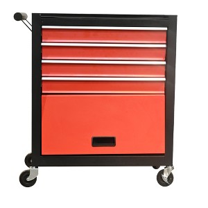 Lirago 4 Drawer Tool Chest Cabinet Rolling Mobile Storage with Locking Wheels and Large Capacity Red - 1 of 4