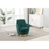 360° Swivel Barrel Chair Accent Chair Upholstered Armchair Reading Chair Makeup Chair - ModernLuxe - 2 of 4