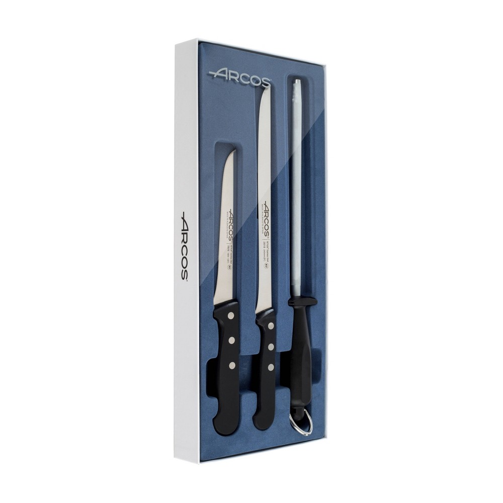 Arcos Universal 3pc Ham Knife Set Black