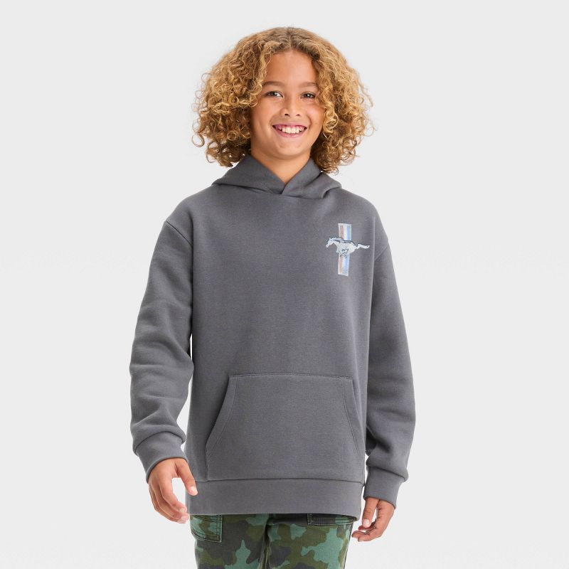 Boys' Ford Mustang Hooded Pullover Sweatshirt - art class™, 1 of 5