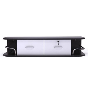 DOMETOUR Wall Mounted Barber Station, Beauty Table with Locking Drawer, Beauty Spa Salon Styling Equipment - 1 of 4