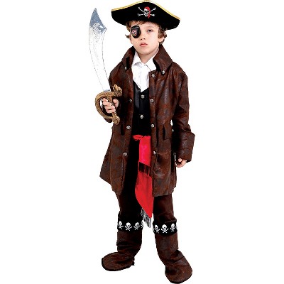 Dress Up America Boys' Carribean Pirate Costume