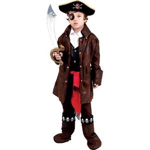 Dress Up America Boys' Carribean Pirate Costume - 1 of 2