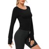Clearlove Women Workout Shirts  Athletic Tee Fit Yoga Gym Basic Tops - 4 of 4