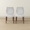 Vynxaria Light Grey Dining Chairs - Set of 2 for Modern Dining Spaces - 3 of 4