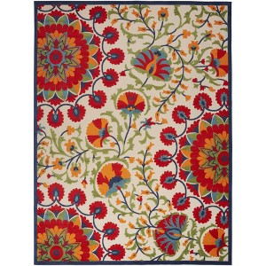 Nourison Aloha Transitional Floral Outdoor Rug - 1 of 4