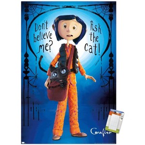 Trends International Coraline - Coraline And The Cat Unframed Wall Poster Prints - 1 of 4