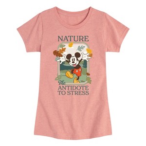 Girls' - Disney - Nature The Antidote To Stress Fitted Short Sleeve Graphic T-Shirt - 1 of 4