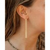 Dangle Earrings for Women- 14K Gold Plated Butterfly Heart Star Hoop Chain Tassel Design Long Dangle Earrings - 3 of 4