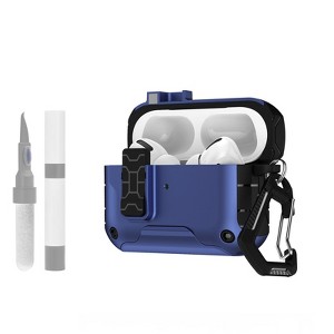 HTUTWOO Apple AirPods Pro 3nd Generation Case, Full Body Shock-Proof Hard Shell Protective Case with Secure Lock and Cleaning Kit - 1 of 4