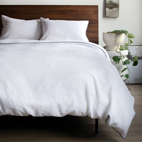 White Twin/Twin XL Shaggy Duvet Cover by Bare Home