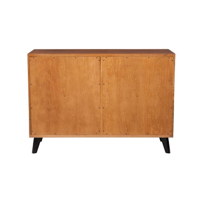 Walnut Double Brown Mid-century 6-Drawer Dresser
