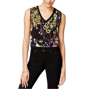 Rachel Roy Womens Textured Crop Top Pullover Blouse - 1 of 1